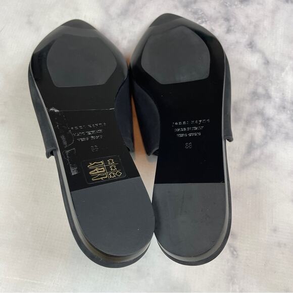Jenni Kayne Black Oiled Leather Flat Mules NWOB - Picture 7 of 12
